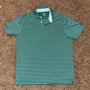 Kenneth Cole Golf Striped Mens Polo